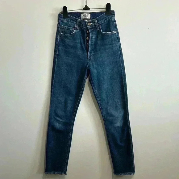 AGOLDE NiCO Jean High rise raw hem size 23 - Picture 2 of 5